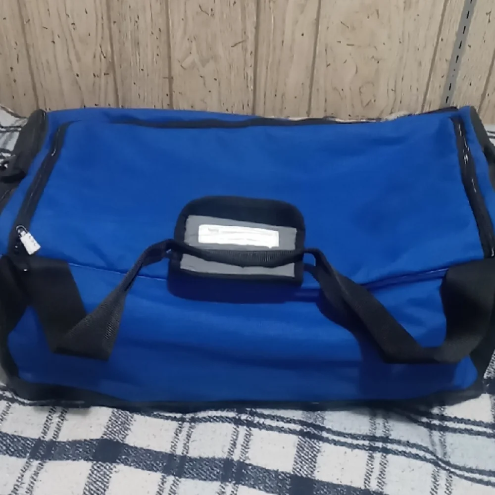 Nike Blue and Black Duffel Bag